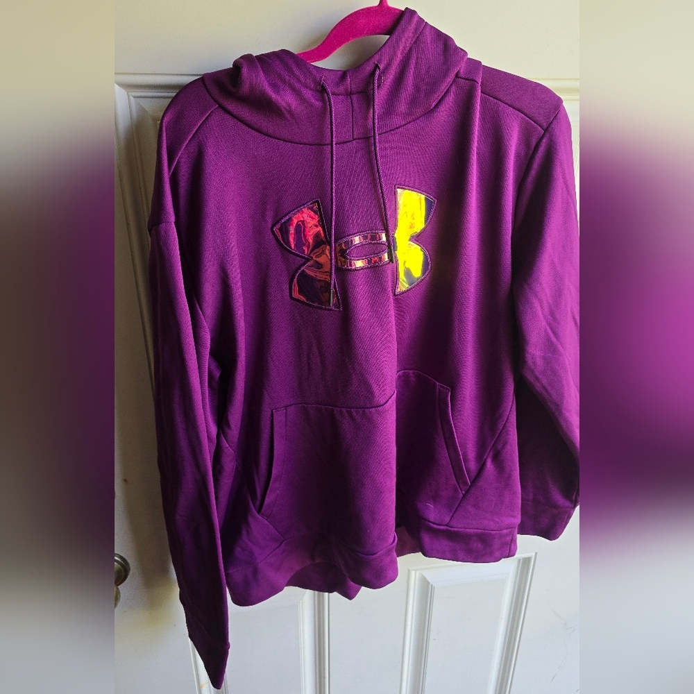 Under Armour Purple Hoodie with Logo